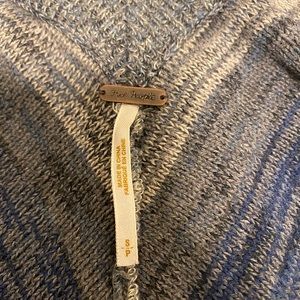 Free people blue grey sweater